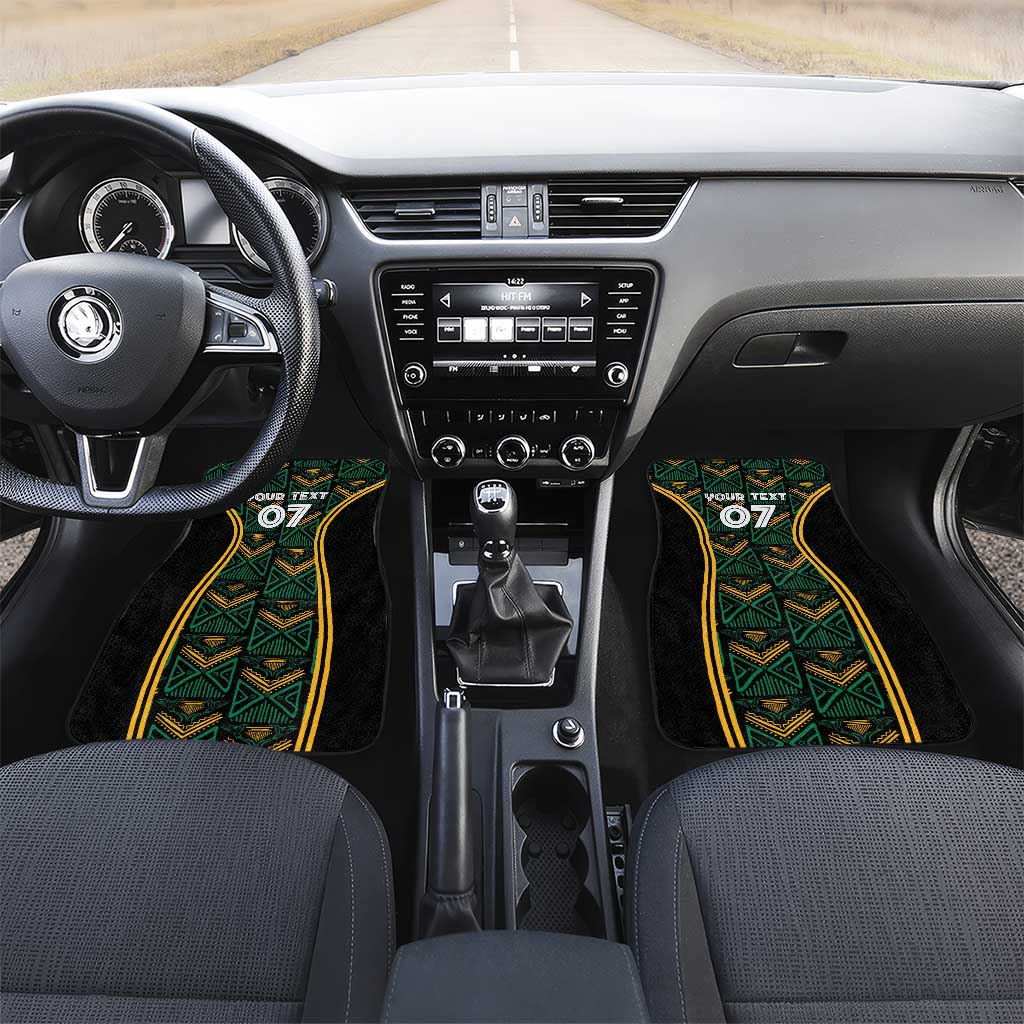 Afro-Jamaica Custom Car Mats Reggae Boyz Ethnic Motifs