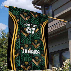 Afro-Jamaica Custom Garden Flag Reggae Boyz Ethnic Motifs