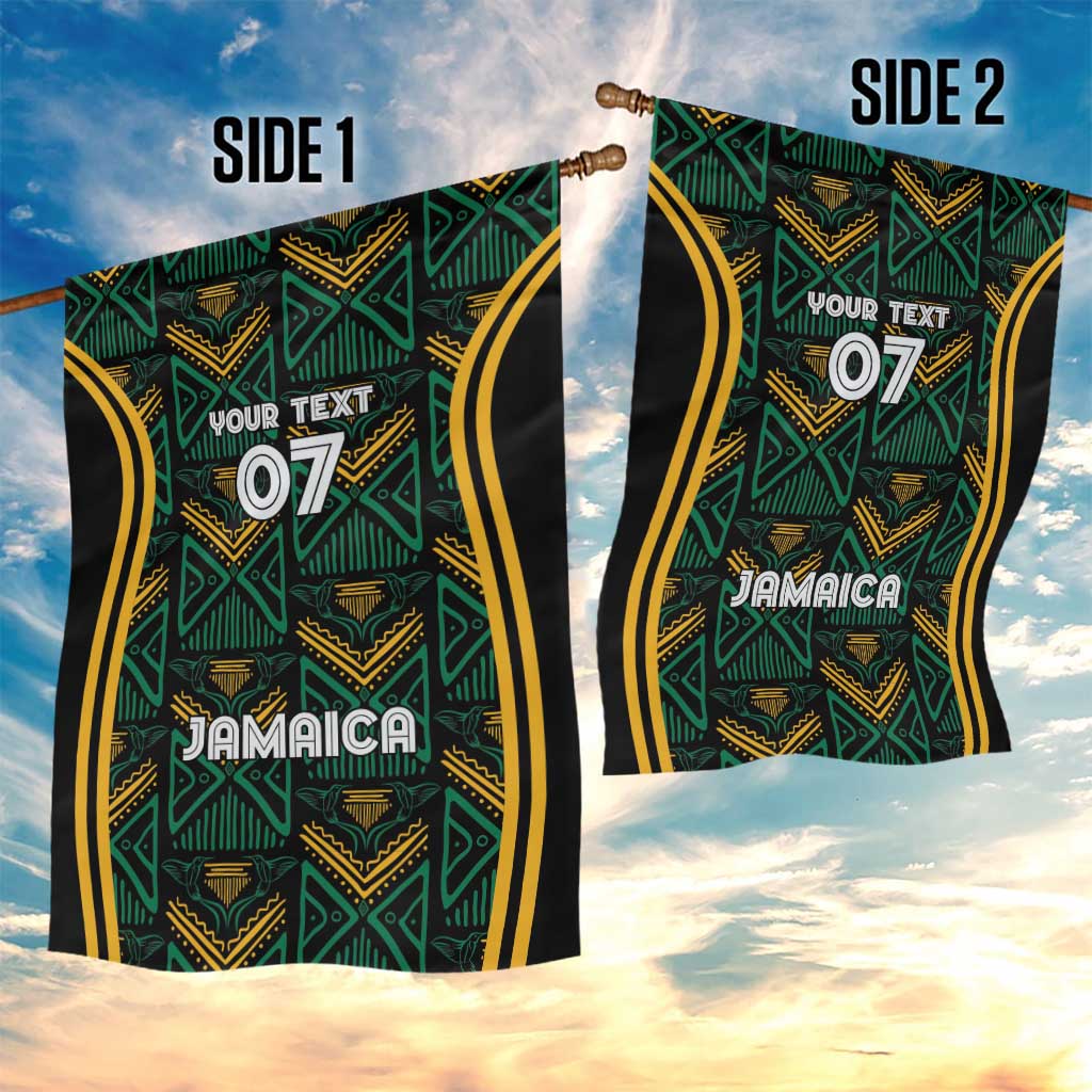 Afro-Jamaica Custom Garden Flag Reggae Boyz Ethnic Motifs