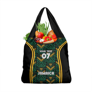 Afro-Jamaica Custom Grocery Bag Reggae Boyz Ethnic Motifs
