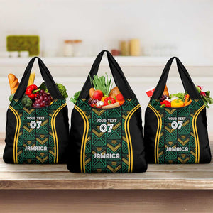 Afro-Jamaica Custom Grocery Bag Reggae Boyz Ethnic Motifs