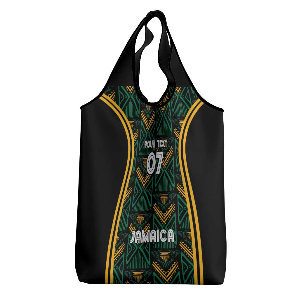 Afro-Jamaica Custom Grocery Bag Reggae Boyz Ethnic Motifs