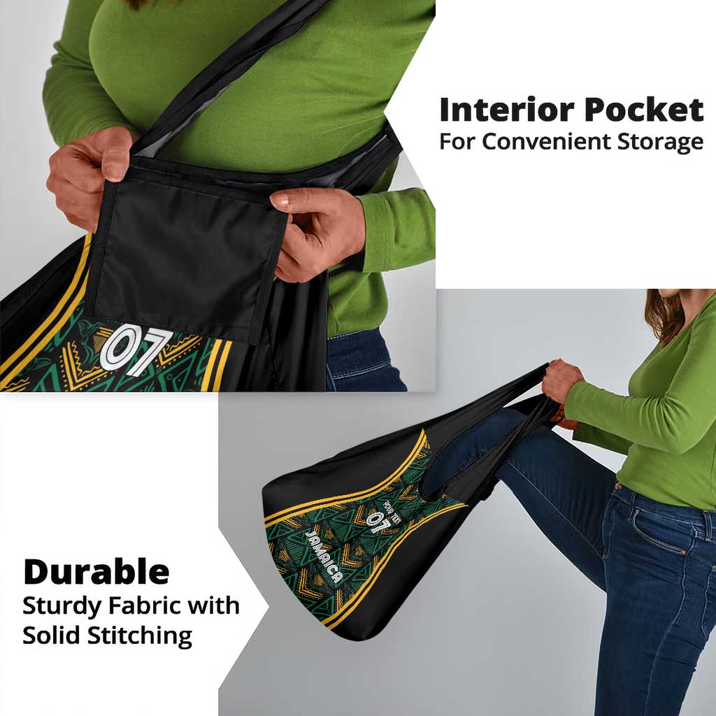 Afro-Jamaica Custom Grocery Bag Reggae Boyz Ethnic Motifs