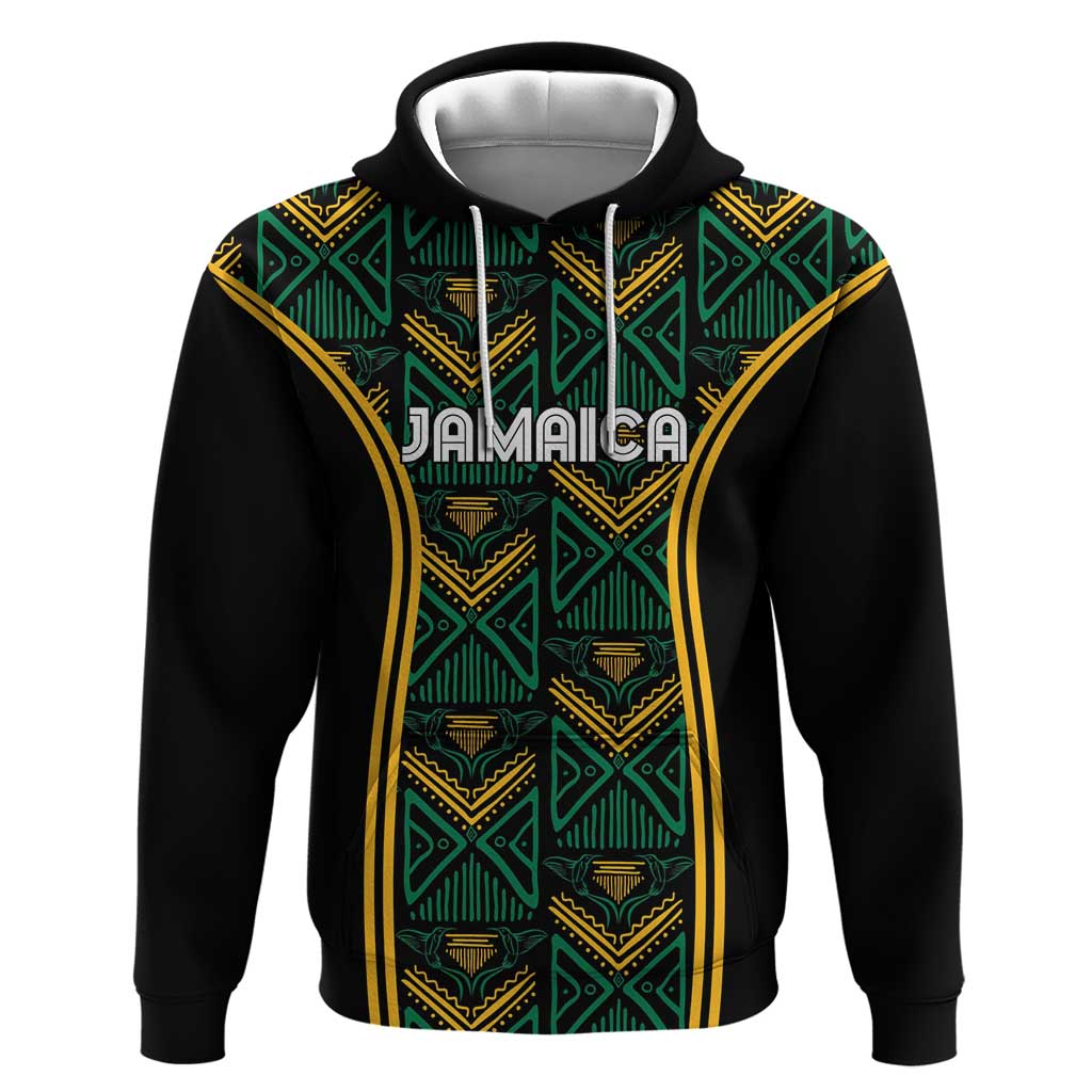 Afro-Jamaica Custom Hoodie Reggae Boyz Ethnic Motifs