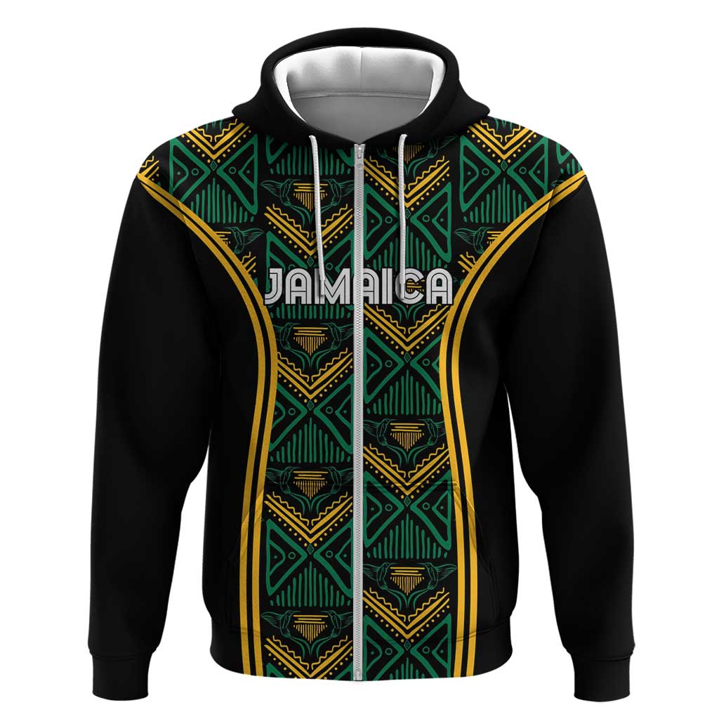 Afro-Jamaica Custom Hoodie Reggae Boyz Ethnic Motifs
