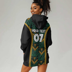 Afro-Jamaica Custom Hoodie Dress Reggae Boyz Ethnic Motifs