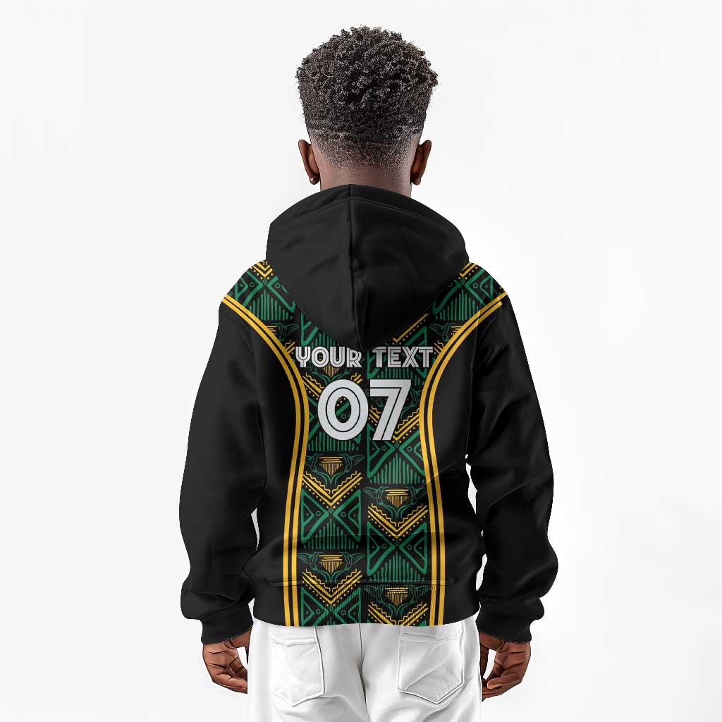 Afro-Jamaica Custom Kid Hoodie Reggae Boyz Ethnic Motifs