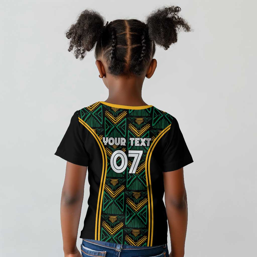Afro-Jamaica Custom Kid T shirt Reggae Boyz Ethnic Motifs