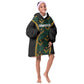 Afro-Jamaica Custom Kid Wearable Blanket Hoodie Reggae Boyz Ethnic Motifs