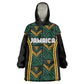 Afro-Jamaica Custom Kid Wearable Blanket Hoodie Reggae Boyz Ethnic Motifs