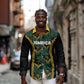 Afro-Jamaica Custom Long Sleeve Button Shirt Reggae Boyz Ethnic Motifs