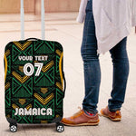 Afro-Jamaica Custom Luggage Cover Reggae Boyz Ethnic Motifs