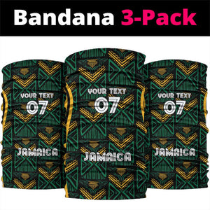 Afro-Jamaica Custom Neck Gaiter Reggae Boyz Ethnic Motifs LT7