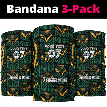 Afro-Jamaica Custom Neck Gaiter Reggae Boyz Ethnic Motifs LT7
