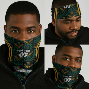 Afro-Jamaica Custom Neck Gaiter Reggae Boyz Ethnic Motifs LT7