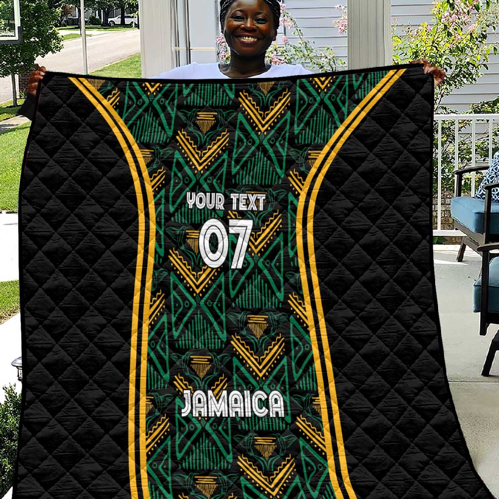 Afro-Jamaica Custom Quilt Reggae Boyz Ethnic Motifs