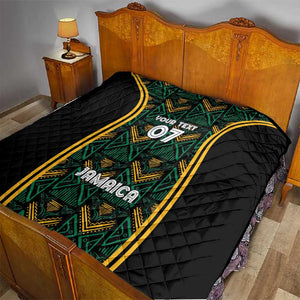 Afro-Jamaica Custom Quilt Reggae Boyz Ethnic Motifs