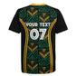 Afro-Jamaica Custom Rugby Jersey Reggae Boyz Ethnic Motifs
