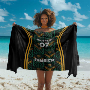 Afro-Jamaica Custom Sarong Reggae Boyz Ethnic Motifs