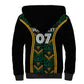 Afro-Jamaica Custom Sherpa Hoodie Reggae Boyz Ethnic Motifs