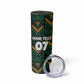 Afro-Jamaica Custom Skinny Tumbler Reggae Boyz Ethnic Motifs