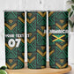 Afro-Jamaica Custom Skinny Tumbler Reggae Boyz Ethnic Motifs