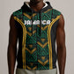Afro-Jamaica Custom Sleeveless Hoodie Reggae Boyz Ethnic Motifs - African Pride