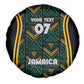 Afro-Jamaica Custom Spare Tire Cover Reggae Boyz Ethnic Motifs
