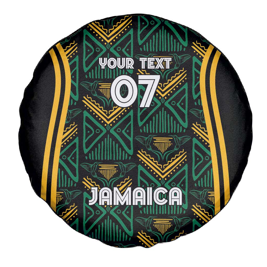 Afro-Jamaica Custom Spare Tire Cover Reggae Boyz Ethnic Motifs