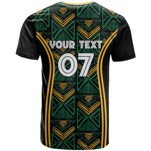 Afro-Jamaica Custom T shirt Reggae Boyz Ethnic Motifs