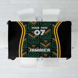 Afro-Jamaica Custom Tablecloth Reggae Boyz Ethnic Motifs