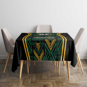 Afro-Jamaica Custom Tablecloth Reggae Boyz Ethnic Motifs