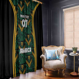 Afro-Jamaica Custom Window Curtain Reggae Boyz Ethnic Motifs