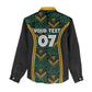 Afro-Jamaica Custom Women Casual Shirt Reggae Boyz Ethnic Motifs LT7