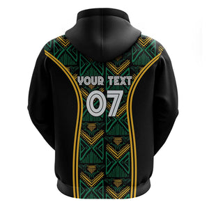 Afro-Jamaica Custom Zip Hoodie Reggae Boyz Ethnic Motifs