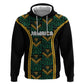 Afro-Jamaica Custom Zip Hoodie Reggae Boyz Ethnic Motifs