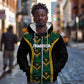 Afro-Jamaica Custom Zip Hoodie Reggae Boyz Ethnic Motifs
