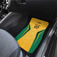 Afro-Jamaica Custom Car Mats Golden Ethnic Motifs