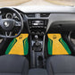 Afro-Jamaica Custom Car Mats Golden Ethnic Motifs
