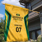 Afro-Jamaica Custom Garden Flag Golden Ethnic Motifs