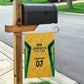 Afro-Jamaica Custom Garden Flag Golden Ethnic Motifs