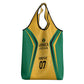 Afro-Jamaica Custom Grocery Bag Golden Ethnic Motifs