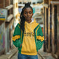 Afro-Jamaica Custom Hoodie Golden Ethnic Motifs