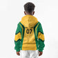 Afro-Jamaica Custom Kid Hoodie Golden Ethnic Motifs