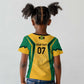 Afro-Jamaica Custom Kid T shirt Golden Ethnic Motifs