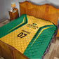Afro-Jamaica Custom Quilt Golden Ethnic Motifs