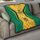 Afro-Jamaica Custom Quilt Golden Ethnic Motifs