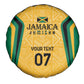 Afro-Jamaica Custom Spare Tire Cover Golden Ethnic Motifs