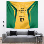 Afro-Jamaica Custom Tapestry Golden Ethnic Motifs