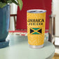 Afro-Jamaica Custom Tumbler Cup Golden Ethnic Motifs